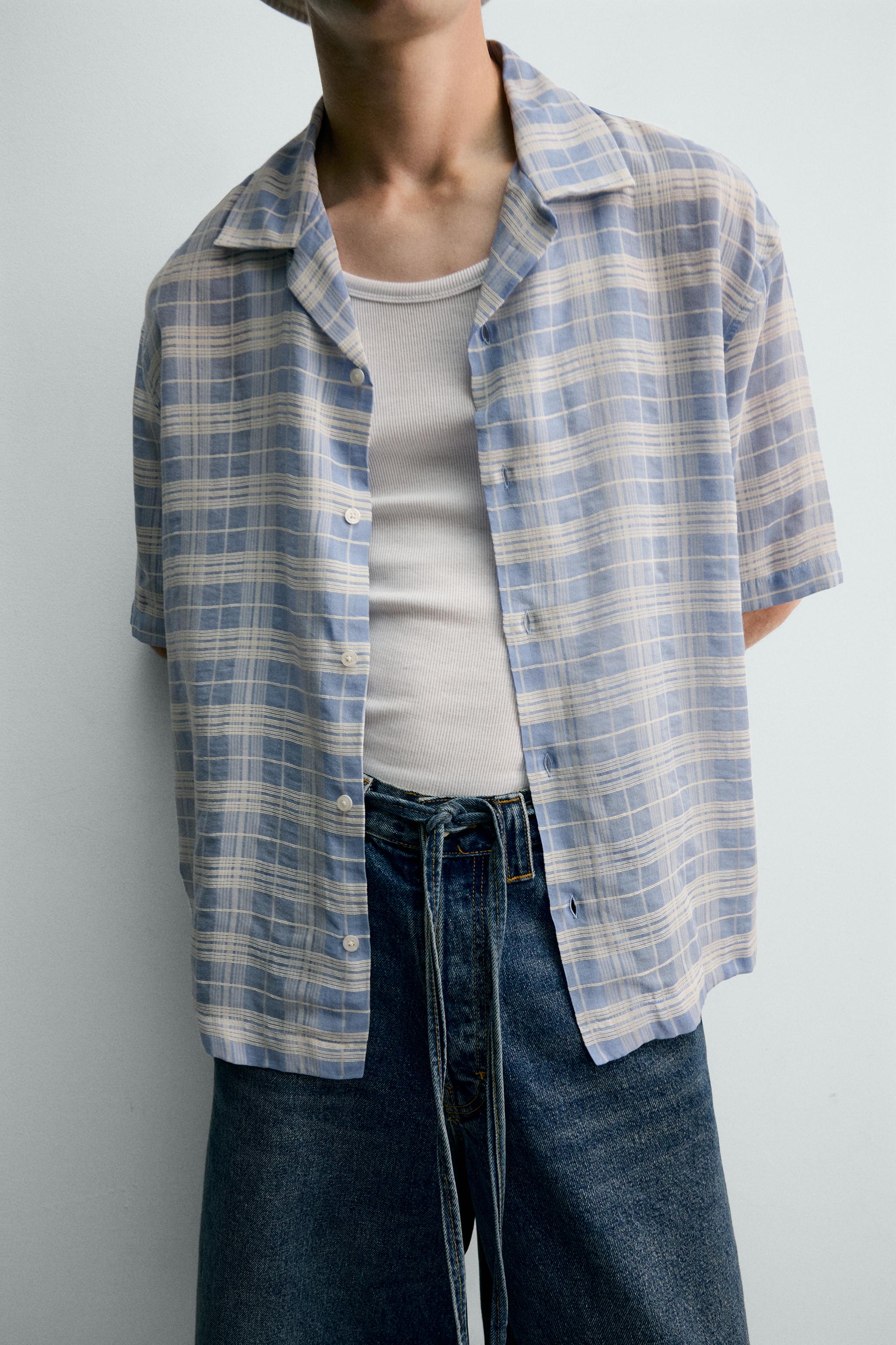 CHEMISE EN JACQUARD À CARREAUX